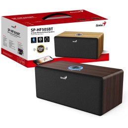 GENIUS repro SP-HF505BT Dark Brown/ Bluetooth 5.3/ 20W/ barva tmavé dřevo