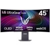 Zakrzywiony monitor LG 45GX90SA-B 44,5" OLED/3440x1440/21:9/275cd/m2/240 HZ/0,03 ms/DP/HDMI/USB-C/LAN/7Wx2/regulowana wysokość.