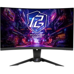 Phantom Gaming by Asrock monitor zakřivený PG27QRT2A 27"/VA/2560x1440/180Hz/300cd/m2/1ms/HDMI/DP/speaker/wifi anténa