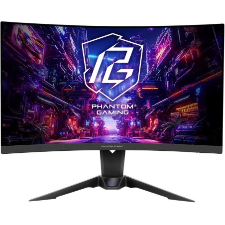 Phantom Gaming by Asrock monitor zakřivený PG27QRT2A 27"/VA/2560x1440/180Hz/300cd/m2/1ms/HDMI/DP/speaker/wifi anténa
