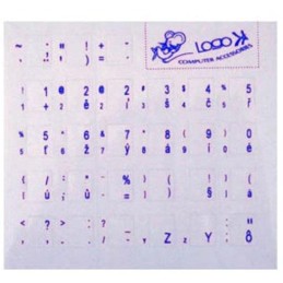 PremiumCord přelepky na klávesnici/ české/ modré