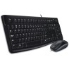 Logitech set MK120/ Drôtová klávesnica + myš/ USB/ CZ/SK/ čierny