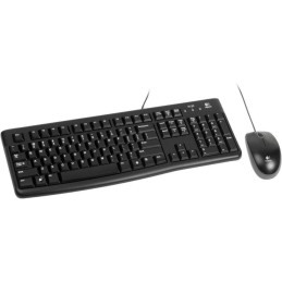 Logitech set MK120/ Drátová klávesnice + myš/ USB/ CZ/SK/ černý