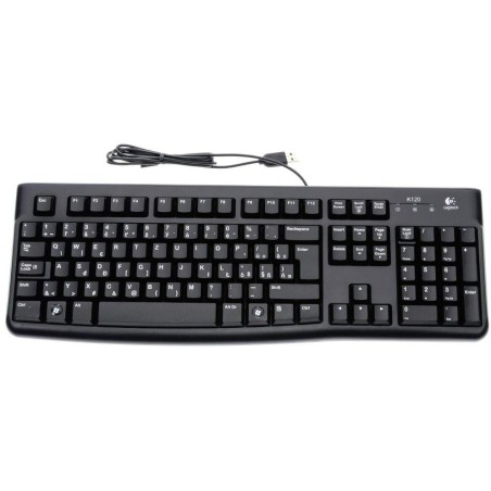 Logitech klávesnice K120/ Drátová/ USB/ CZ/ Černá