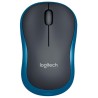 Mysz Logitech M185/ Bezprzewodowa/ Optyczna/ 1000 dpi/ Odbiornik USB/ Niebieska