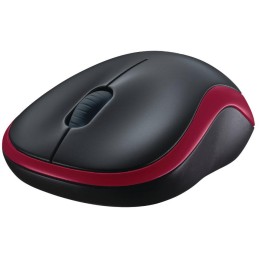 Logitech myš M185/ Bezdrátová/ Optická/ 1000dpi/ USB přijímač/ červená
