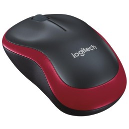Logitech myš M185/ Bezdrátová/ Optická/ 1000dpi/ USB přijímač/ červená