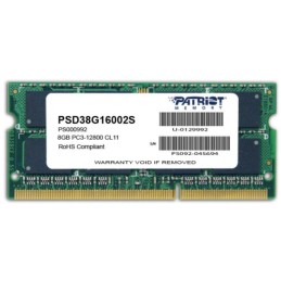 PATRIOT Signature 8GB DDR3 1600MHz / SO-DIMM / CL11 / PC3-12800