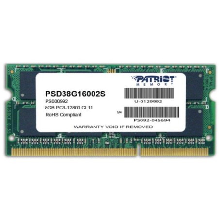 PATRIOT Signature 8GB DDR3 1600MHz / SO-DIMM / CL11 / PC3-12800