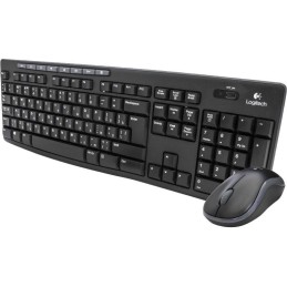 Logitech set MK270/ Bezdrátová klávesnice + myš/ 2.4GHz/ USB přijímač/ CZ/ černý