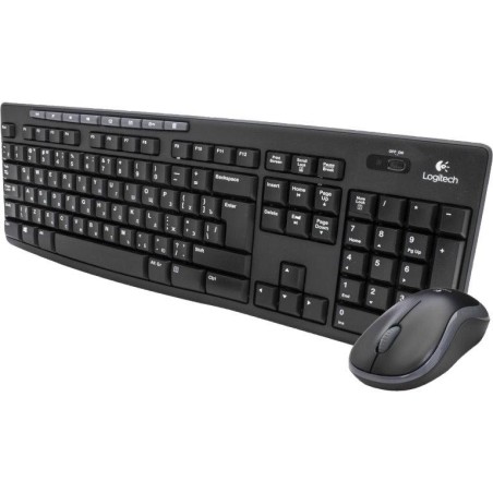 Logitech set MK270/ Bezdrátová klávesnice + myš/ 2.4GHz/ USB přijímač/ CZ/ černý