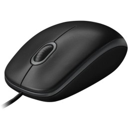 Logitech myš B100/ Drátová/ Optická/ 800dpi/ USB/ černá