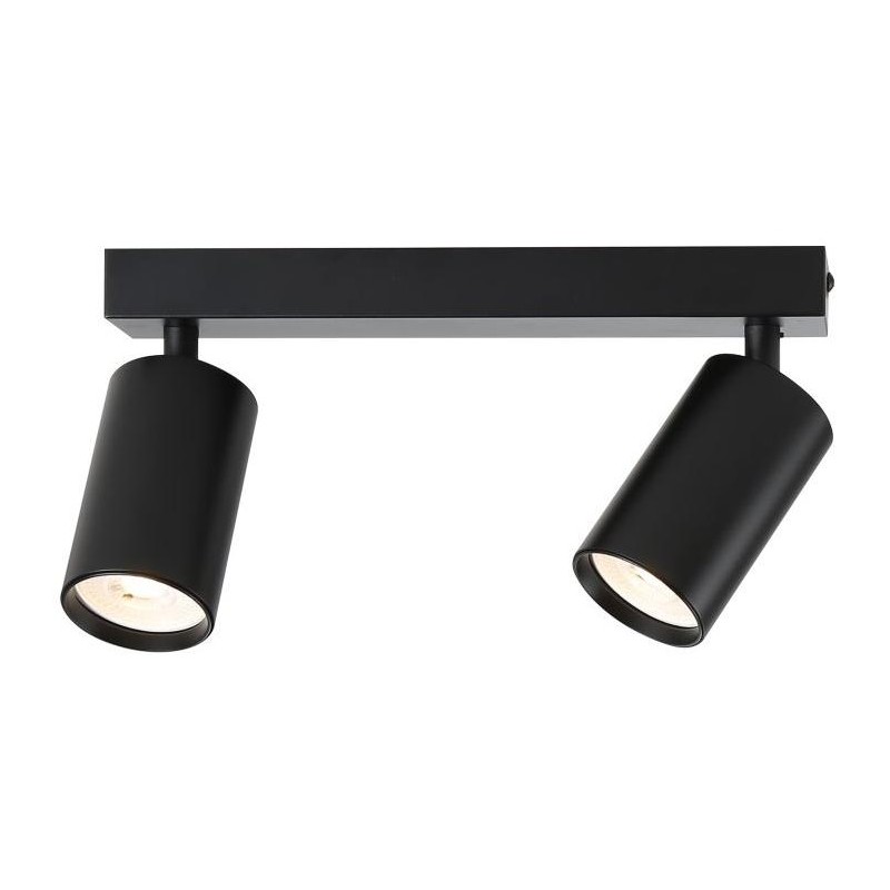 IMMAX NEO LITE PUNTO-2 SMART bodové svítidlo černé zdroj 2xGU10 6W, RGB+CCT, Wi-Fi, BEACON, TUYA