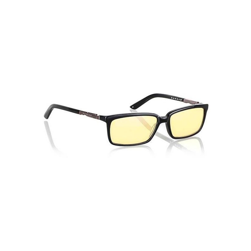 GUNNAR kancelářske/herní brýle HAUS ONYX * jantárová skla * BLF 65 * GUNNAR focus