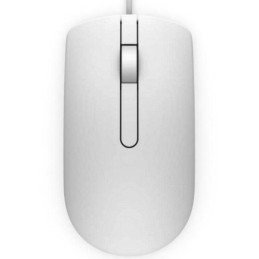 DELL MS116/ myš/ optická/ 2 tlačítka + rolovací/ USB/ bílá