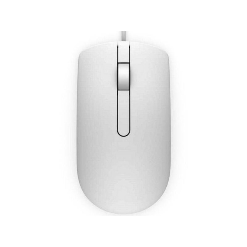 DELL MS116/ myš/ optická/ 2 tlačítka + rolovací/ USB/ bílá
