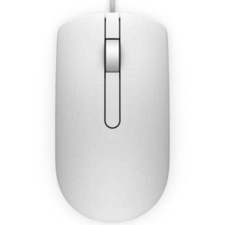 DELL MS116/ myš/ optická/ 2 tlačítka + rolovací/ USB/ bílá