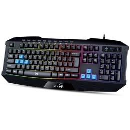 GENIUS GX GAMING Scorpion K215/ Herní drátová klávesnice/ podsvícená/ USB/ černá/ CZ+SK layout