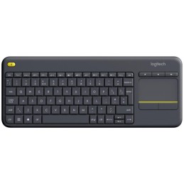 Logitech klávesnice K400 Plus/ Bezdrátová/ 2.4GHz/ Touchpad/ USB přijímač/ CZ/ Černá