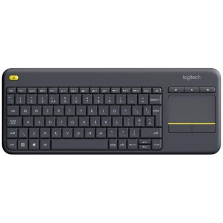 Logitech klávesnice K400 Plus/ Bezdrátová/ 2.4GHz/ Touchpad/ USB přijímač/ CZ/ Černá