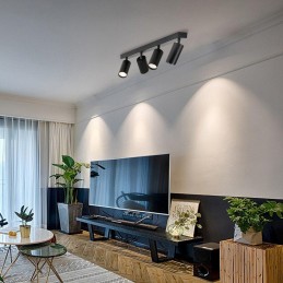 IMMAX NEO LITE PUNTO-4 SMART bodové svítidlo černé zdroj GU10 6W, RGB+CCT, Wi-Fi, BEACON, TUYA