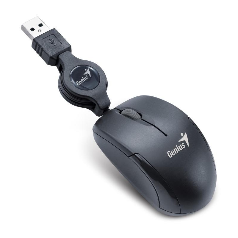 GENIUS Micro Traveler V2/ drátová/ 1200 dpi/ USB/ černá