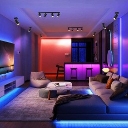 IMMAX NEO PUNTO-4 SMART bodové svítidlo linear 4 hlavy GU10 4,8W, RGB+CCT, Zigbee 3.0, TUYA