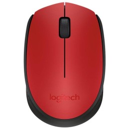 Logitech myš M171/ Bezdrátová/ Optická/ 1000dpi/ USB přijímač/ červená