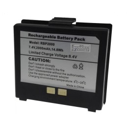 Cashino náhradní Li-ion baterie 2000mAh k přenosným pokladním tiskárnám PTP-II a PTP-III