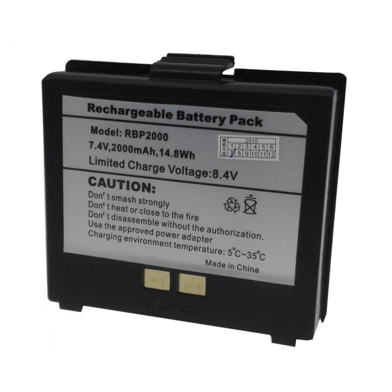 Cashino náhradní Li-ion baterie 2000mAh k přenosným pokladním tiskárnám PTP-II a PTP-III