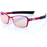 AROZZI Gaming-Brille VISIONE VX-500 Rot/rot-schwarzer Rahmen/bernsteinfarbene Gläser