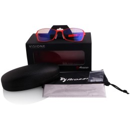 AROZZI herní brýle VISIONE VX-500 Orange/ oranžovočerné obroučky/ jantarová skla