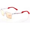 AROZZI gaming glasses VISIONE VX-800 White/ white-red frames/ amber lenses