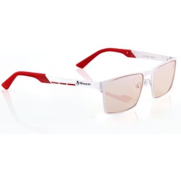 AROZZI herní brýle VISIONE VX-800 White/ bíločervené obroučky/ jantarová skla