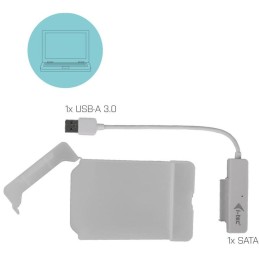 I-tec externí box pro HDD ADVANCE MySafe Easy/ 2,5" SATA/ SSD/ USB 3.0/ bílý