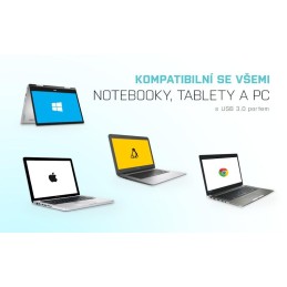 I-tec externí box pro HDD ADVANCE MySafe Easy/ 2,5" SATA/ SSD/ USB 3.0/ bílý