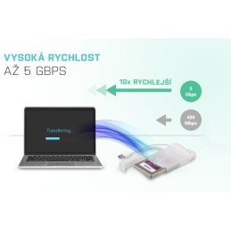 I-tec externí box pro HDD ADVANCE MySafe Easy/ 2,5" SATA/ SSD/ USB 3.0/ bílý