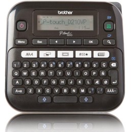 BROTHER tiskárna samolepících štítků PT-D210VP / 12mm / kufr / LCD