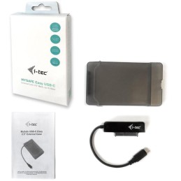 I-tec externí box pro HDD MYSAFE Easy/ 2,5" SATA/ SSD/ USB 3.1 Type C Gen 2/ černý