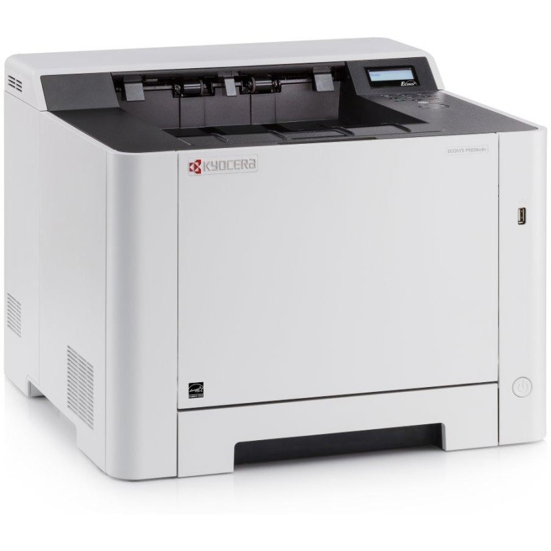 Kyocera ECOSYS P5026cdn, A4, čb/bar, 26ppm, až 9600x600 dpi, 512MB, duplex, LAN, start. tonery 1200str.