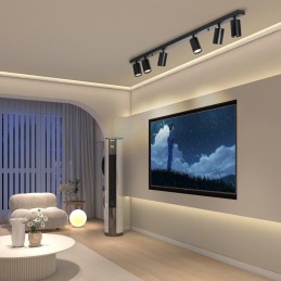 IMMAX NEO PUNTO-6 SMART bodové svítidlo linear 6 hlav, GU10, 4,8W, RGB+CCT, Zigbee 3.0, TUYA