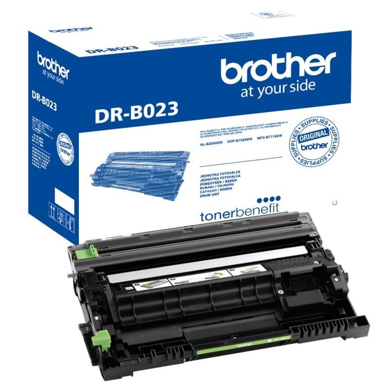 BROTHER optický válec DR-B023 (pro Toner benefit HL-B2080DW,MFC-B7715DW,DPC-B7520DW, do 12 000 str.)
