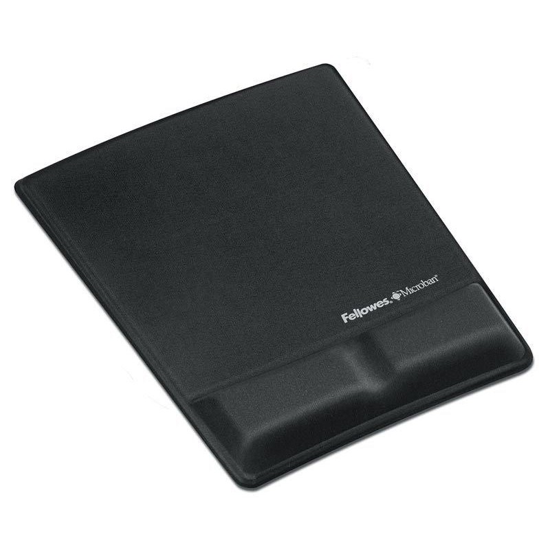 FELLOWES podložka pod myš a zápěstí Health-V pěnová Microban Lycra černá