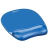 FELLOWES mouse pad and wrist rest CRYSTAL gel blue