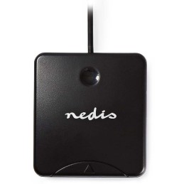 NEDIS čtečka čipových karet CRDRU2SM1BK/ Smart Card ID-1/ eObčanka/ standartní biometrické čipy/ USB 2.0/ černá