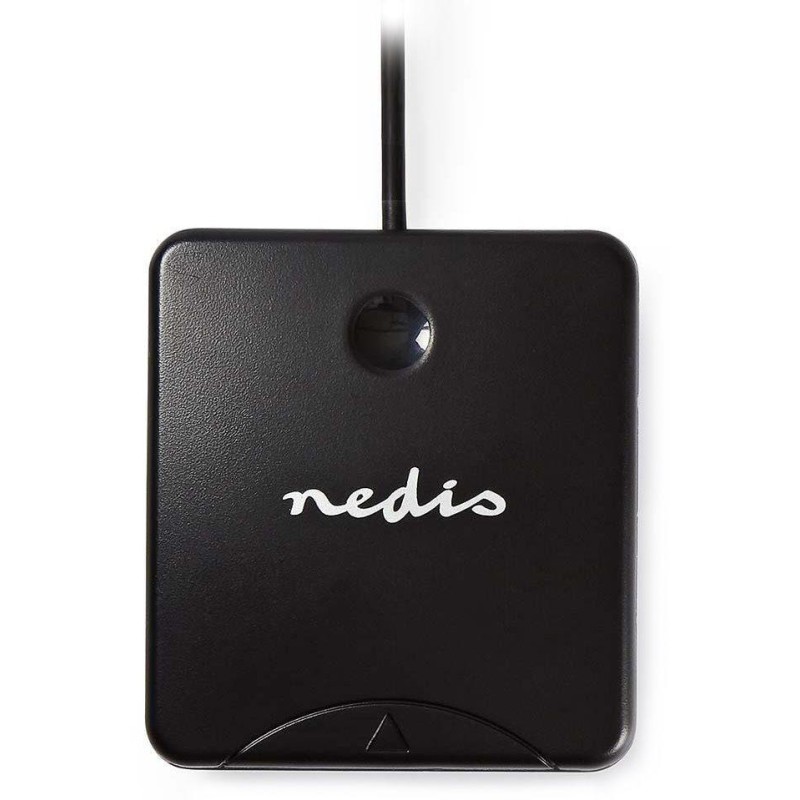 NEDIS čtečka čipových karet CRDRU2SM1BK/ Smart Card ID-1/ eObčanka/ standartní biometrické čipy/ USB 2.0/ černá