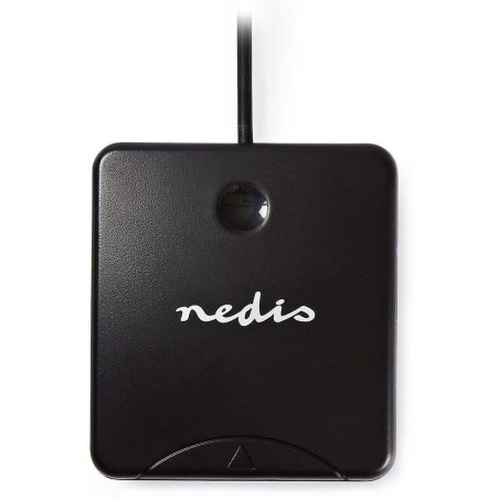 NEDIS čtečka čipových karet CRDRU2SM1BK/ Smart Card ID-1/ eObčanka/ standartní biometrické čipy/ USB 2.0/ černá
