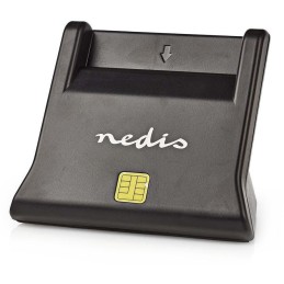 NEDIS čtečka čipových karet CRDRU2SM3BK/ Smart Card ID-1/ eObčanka/ standardní biometrické čipy/ USB 2.0/ černá