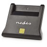 Czytnik kart inteligentnych NEDIS CRDRU2SM3BK/ Smart Card ID-1/ eCitizen/ standardowe chipy biometryczne/ USB 2.0/ czarny