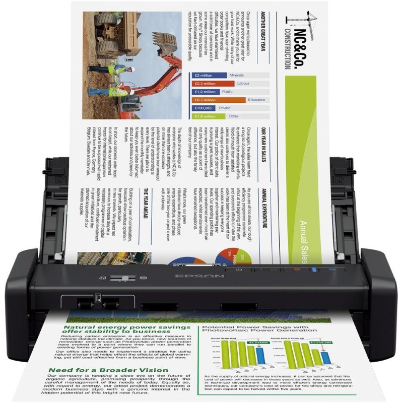 Epson skener WorkForce DS-360W/ A4/ 1200dpi/ USB3.0/ Wi-Fi/ 3 roky záruka po registraci
